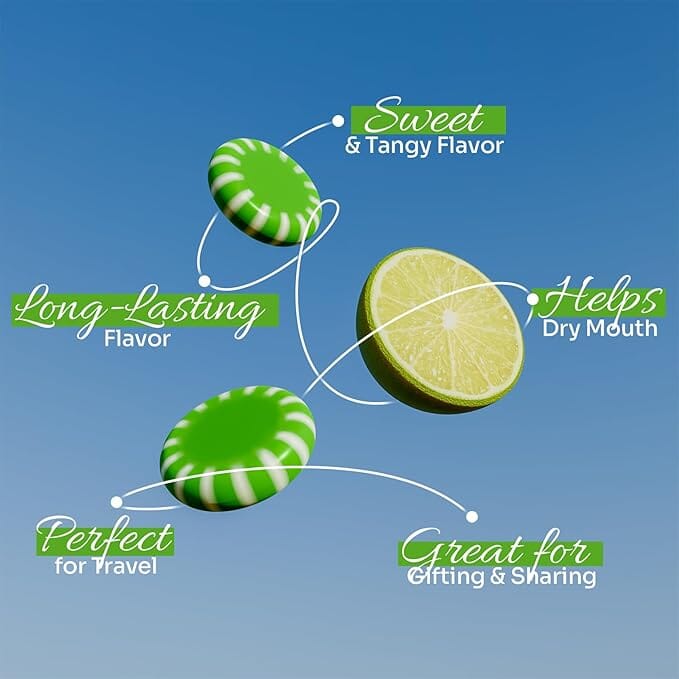 Snackathon Starlight Candy, Individually Wrapped, Key Lime Snackathon 