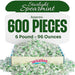 Snackathon Starlight Candy, Individually Wrapped, Spearmint, 6 Pound Snackathon 6 LB 