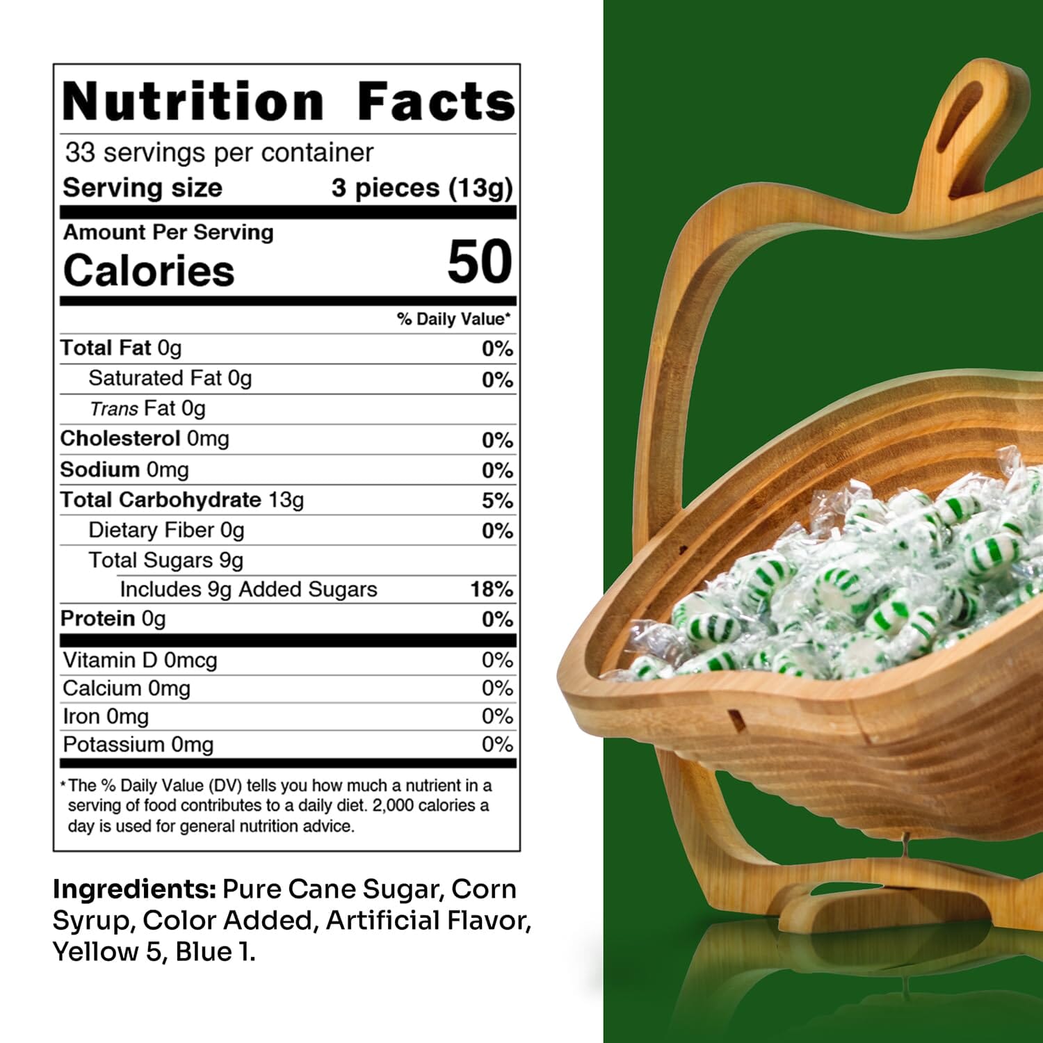 Snackathon Starlight Spearmint Candy – Individually Wrapped Mints (1 Pound Bag) Snackathon 