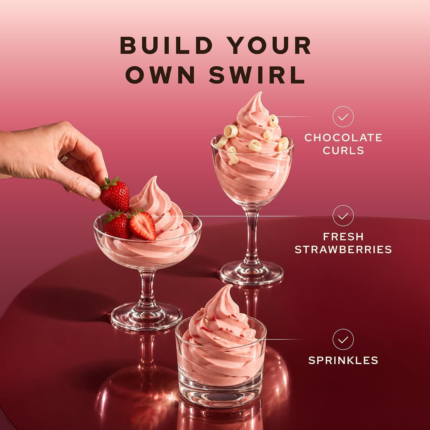 Snackathon Strawberry Soft Serve Ice Cream Mix, 1 Quart, Rich & Creamy Dairy Powder Mix for Ice Cream Makers, Soft Serve Machine, Just Add Water, Gluten Free, Made in USA Snackathon 