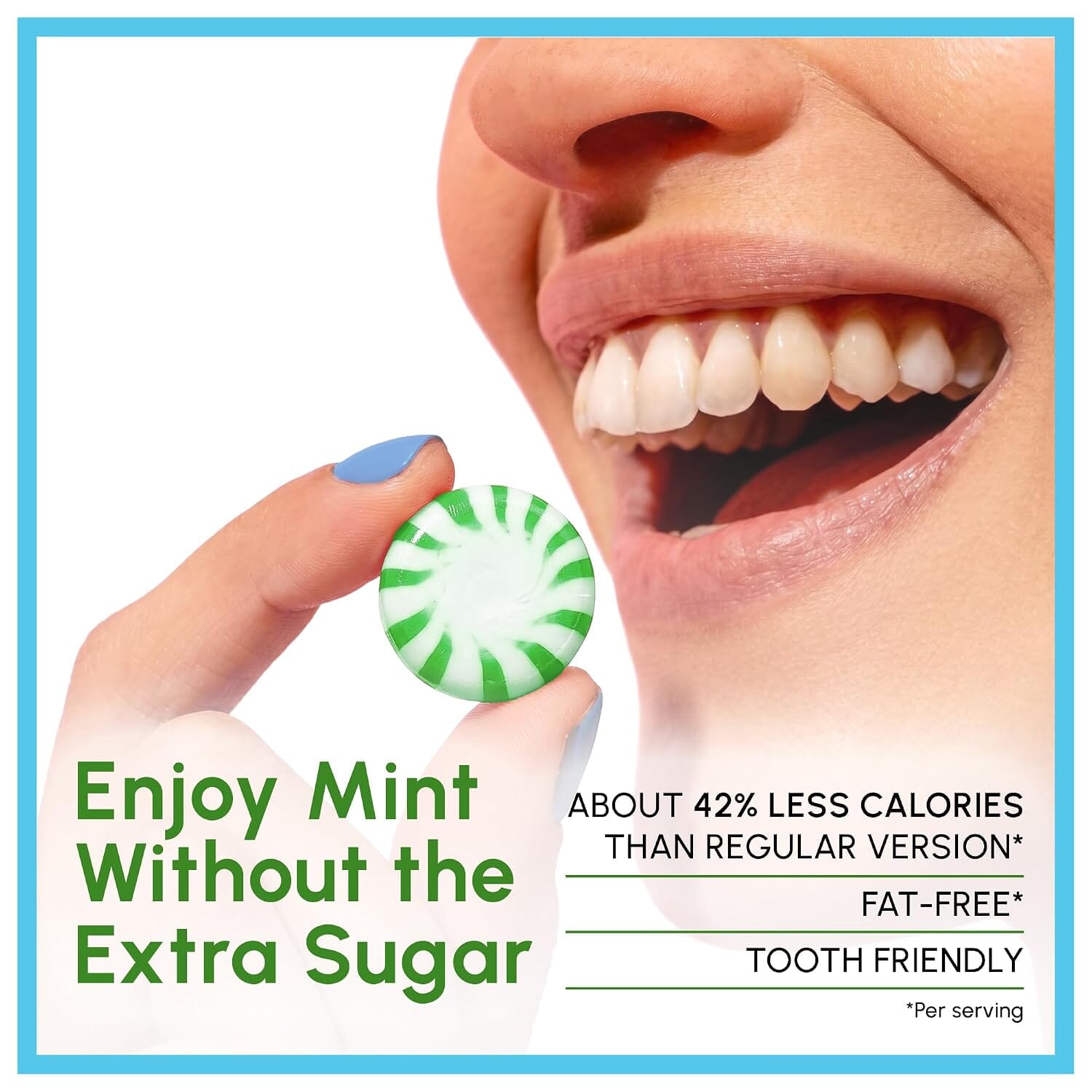 Snackathon Sugar Free Spearmint Starlight Mints Hard Candy Snackathon 