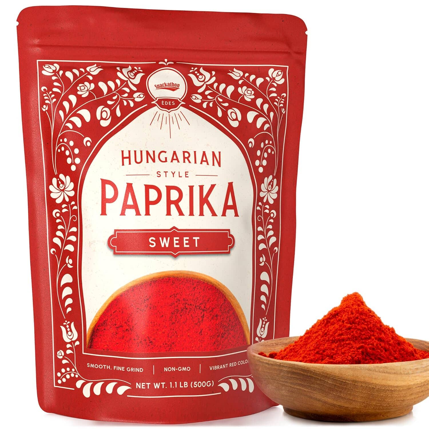 Snackathon Sweet Hungarian Style Paprika Bulk With Resealable Bag Snackathon Foods 1.1 lb 
