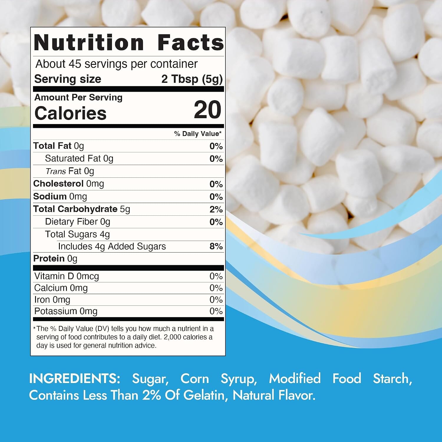 Snackathon Vanilla Mini Dehydrated Marshmallows, Resealable Bulk Bag, Crunchy White Mini Bits Marshmallow Topping for Hot Chocolate, Cocoa Bar, Cupcakes, Baking, Snacks & Sweet Desserts Snackathon 