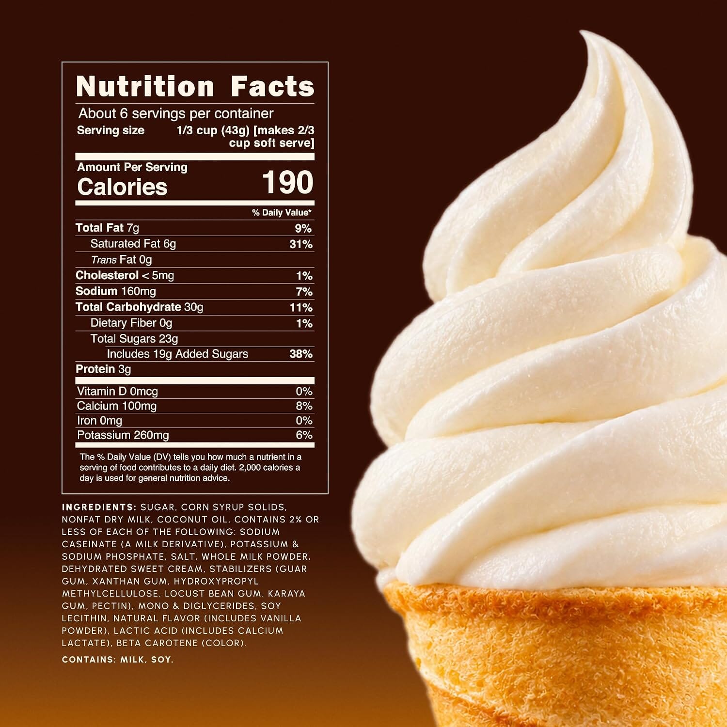 Snackathon Vanilla Soft Serve Ice Cream Mix, Makes 1 Quart, Rich & Creamy Snackathon 
