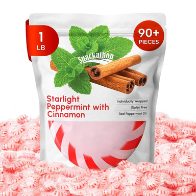 Starlight Candy, Cinnamon, Individually Wrapped Snackathon 1 Pound Cinnamon 