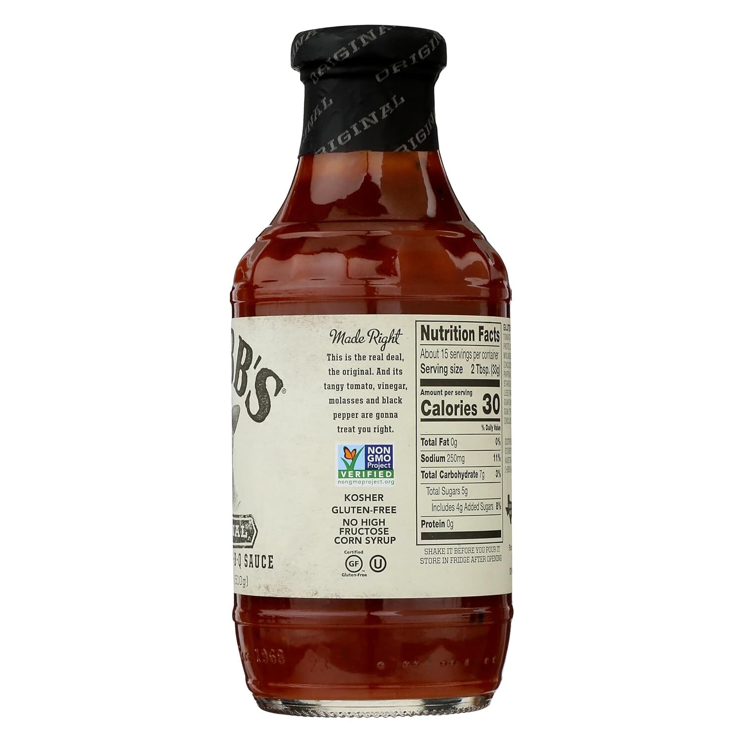 Stubb's Original Bar-B-Q Sauce, 18 Ounce Stubb's 