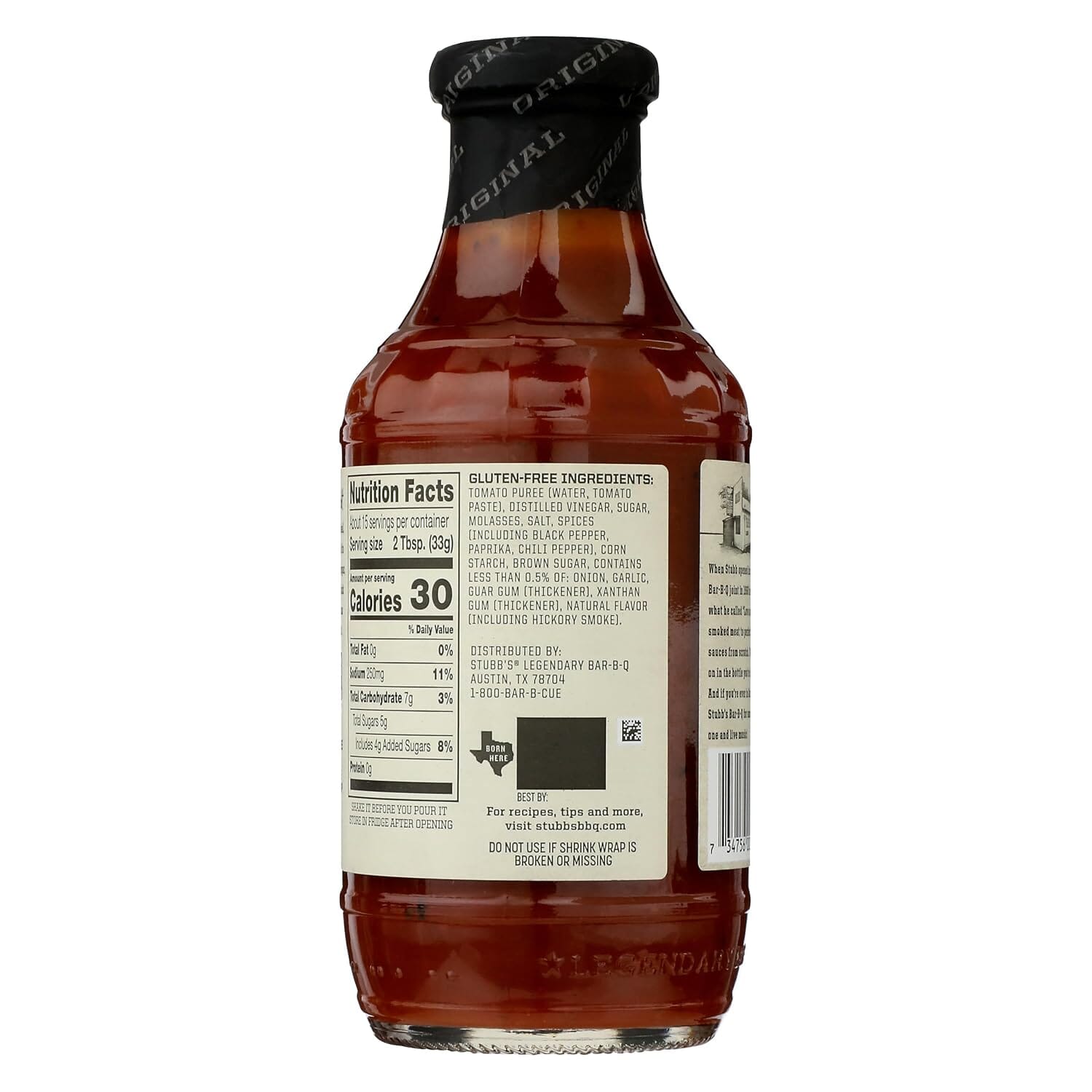 Stubb's Original Bar-B-Q Sauce, 18 Ounce Stubb's 
