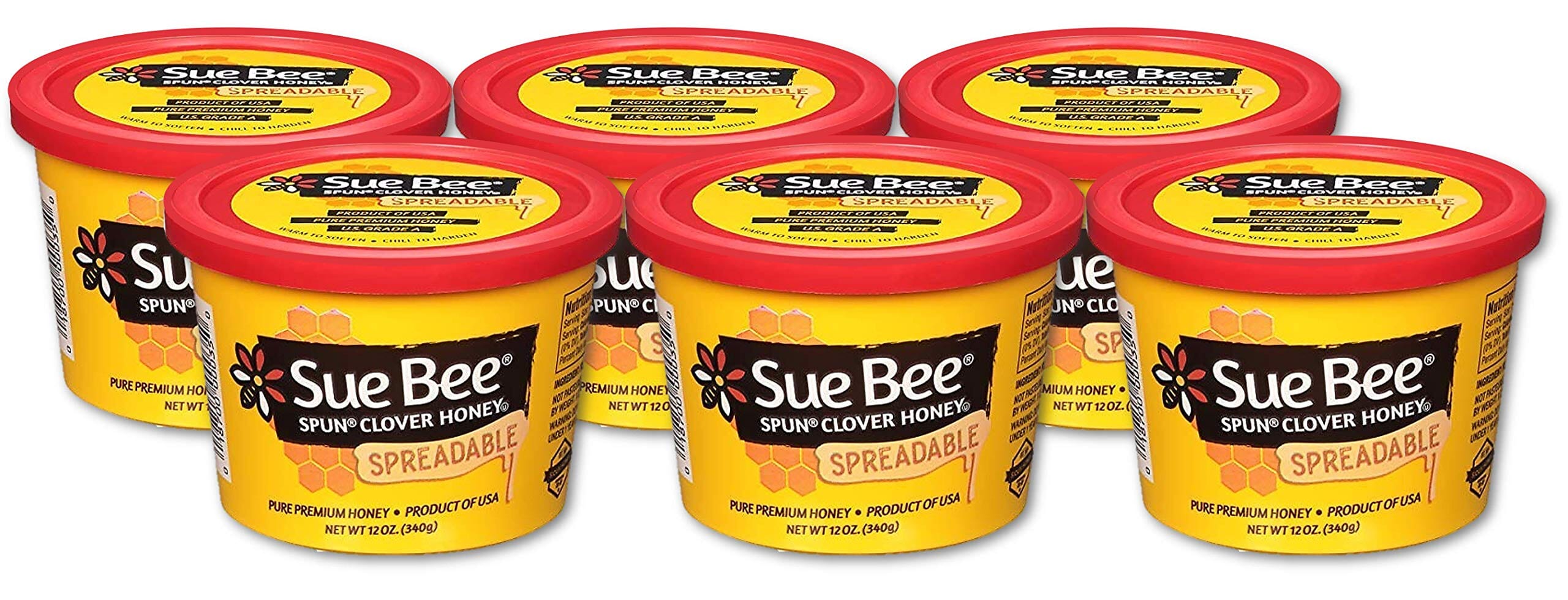 Sue Bee Premium Spun Honey – Pure Whipped Clover Honey, 12 oz SUE BEE 