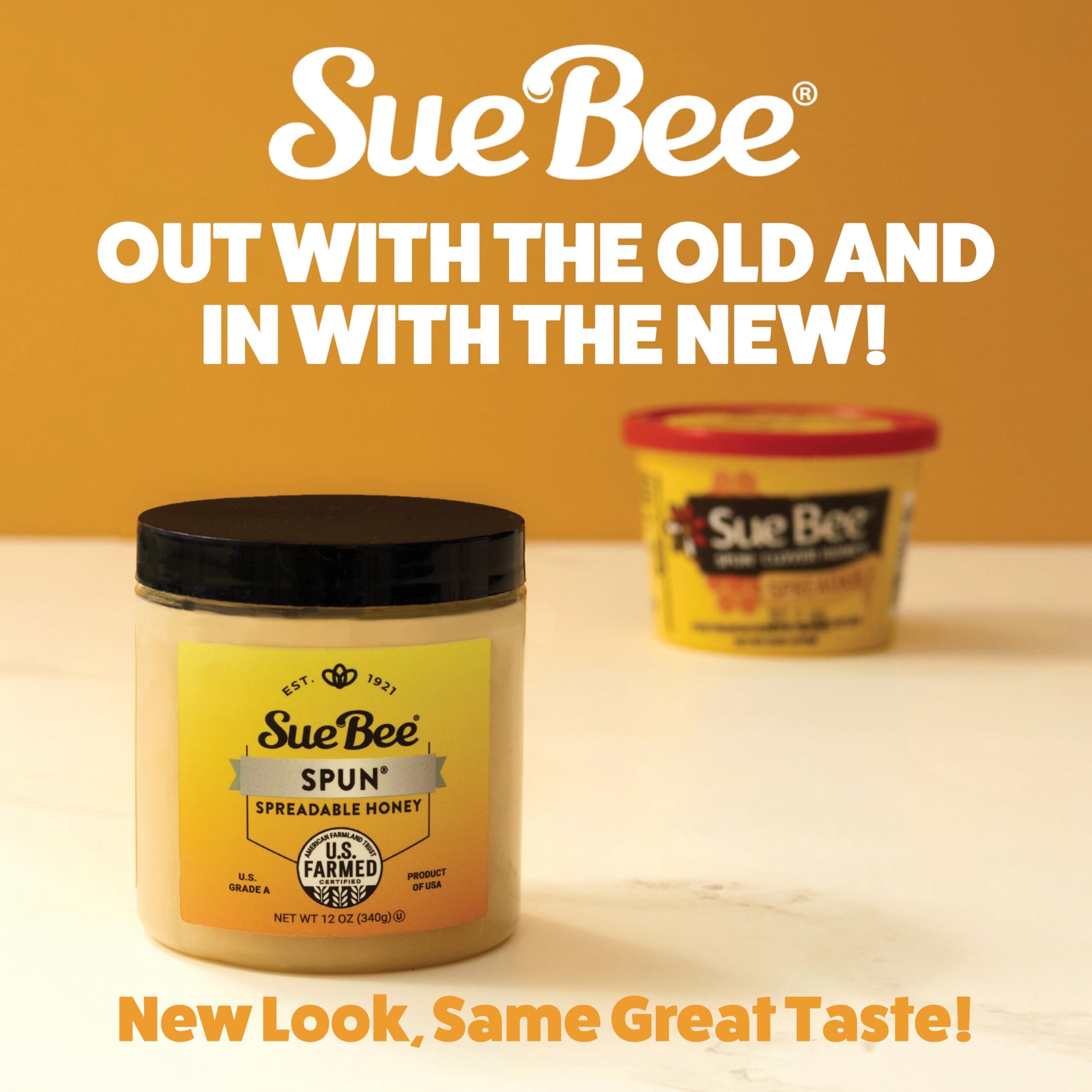 Sue Bee Premium Spun Honey – Pure Whipped Clover Honey, 12 oz SUE BEE 