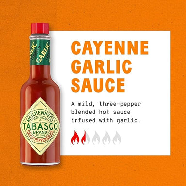 Tabasco Garlic Pepper Hot Sauce with Cayenne, Medium Heat, 5 fl oz TABASCO 
