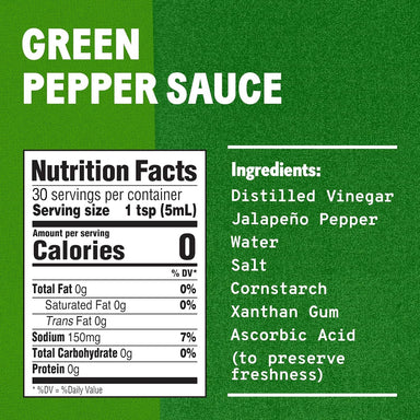 Tabasco Green Pepper Sauce, 2 Fluid Ounce Pack of 1-5972161568 Tabasco 