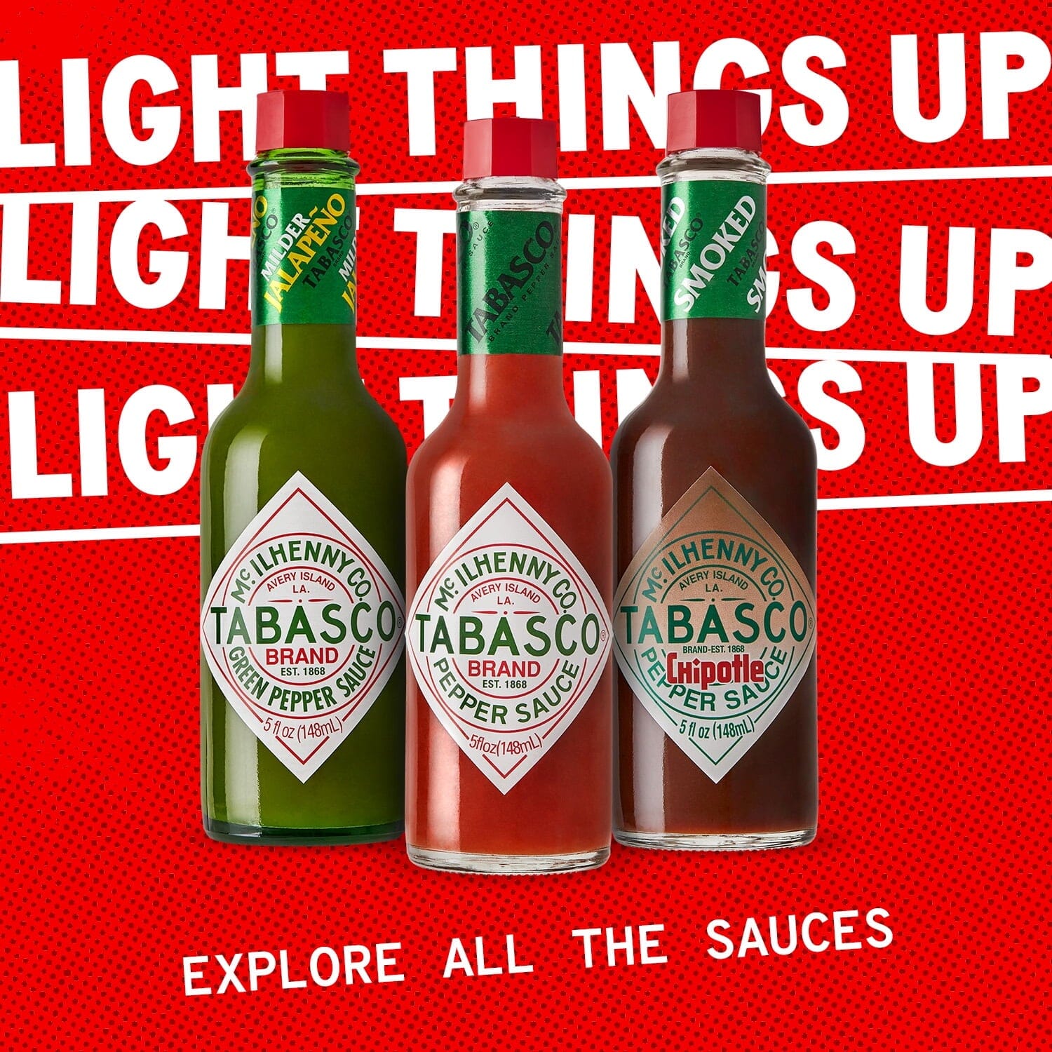 Tabasco Original Red Pepper Sauce, 2 oz, Regular Glass Hot Sauce Bottle, Gluten Free TABASCO 