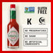 Tabasco Original Red Pepper Sauce, 2 oz, Regular Glass Hot Sauce Bottle, Gluten Free TABASCO 