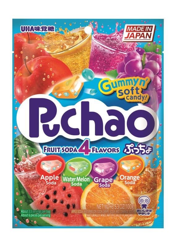 UHA Mikakuto Puchao Soft Candy with Gummy Bits, 3.53 oz UHA 