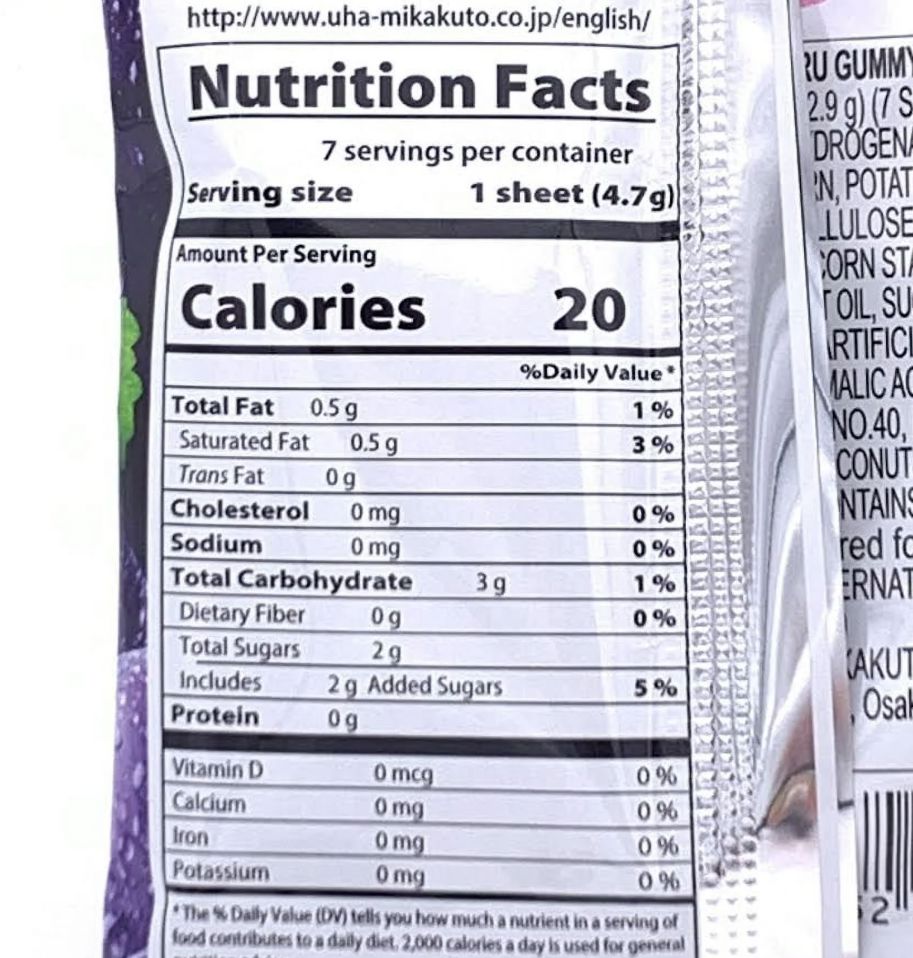 UHA Mikakuto Sakeru Gummy Candy – Peelable Fruit Gummies Made in Japan UHA 