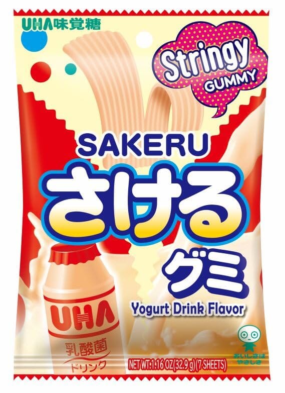 UHA Mikakuto Sakeru Gummy Candy – Peelable Fruit Gummies Made in Japan UHA Yogurt 