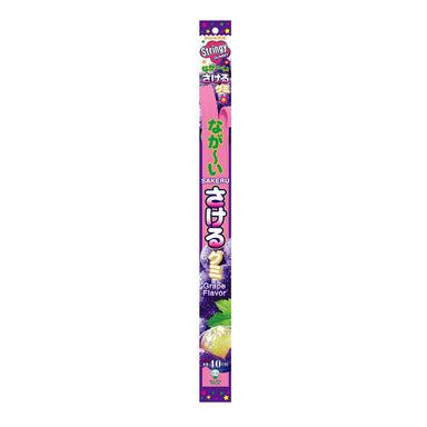 UHA Sakeru Long Stringy Gummy Candy – Soft, Chewy & Peelable Japanese Snack 1.16 oz UHA Grape 