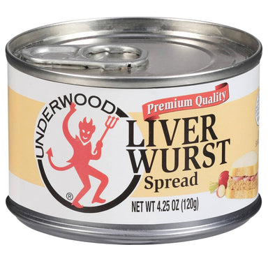 Underwood Liverwurst Spread, 4.25 Ounce, Case of 24 Underwood 