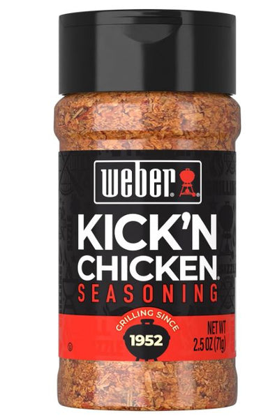 Weber Kick’N Chicken Seasoning, Grill Spice Blend, 2.5 oz Weber 1 Count 