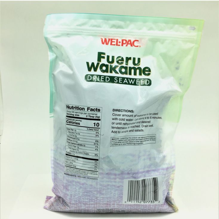 Wel-Pac Fueru Wakame, Dried Seaweed, 16 Ounce Wel-Pac 