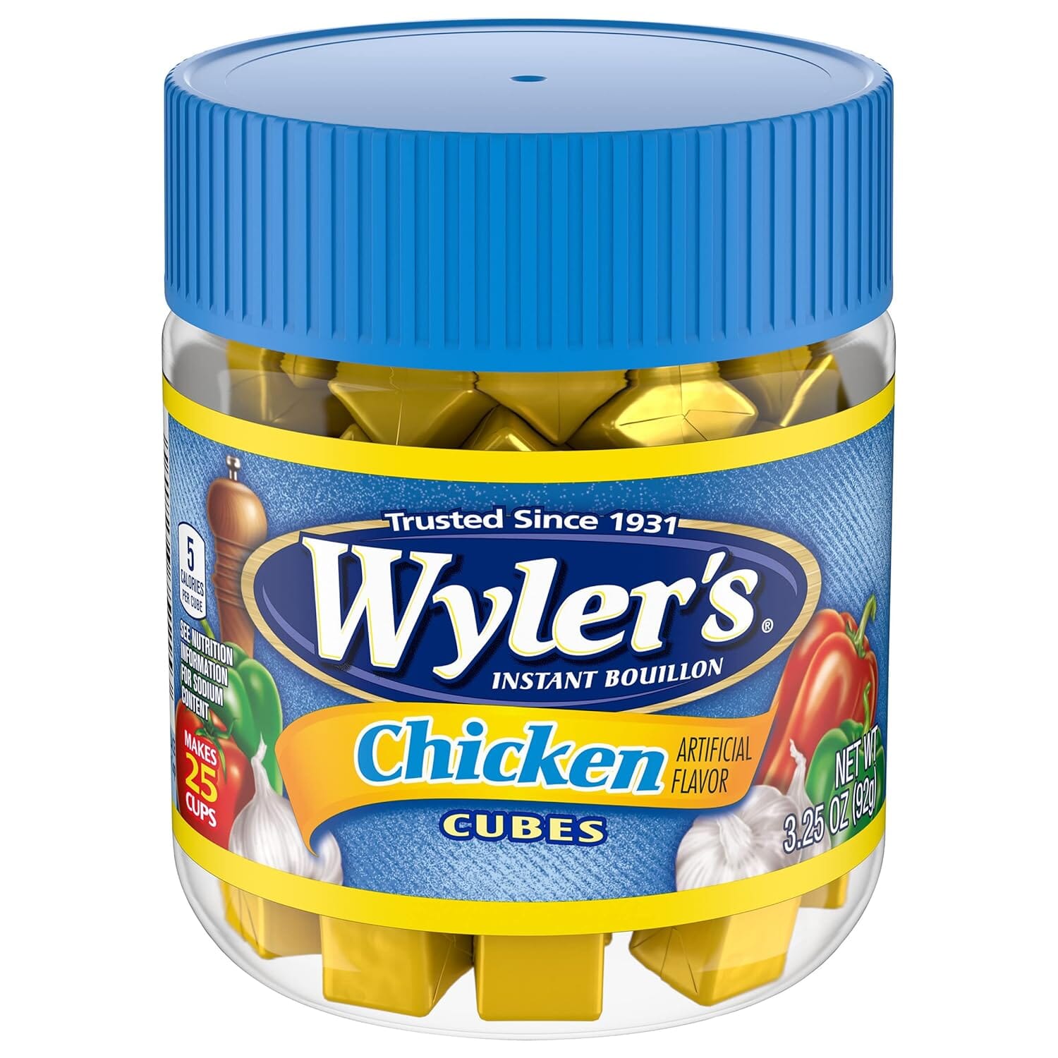 Wyler's Instant Bouillon Cubes, Chicken or Beef Flavor Wyler's Chicken-Cube 3.25 Ounce 
