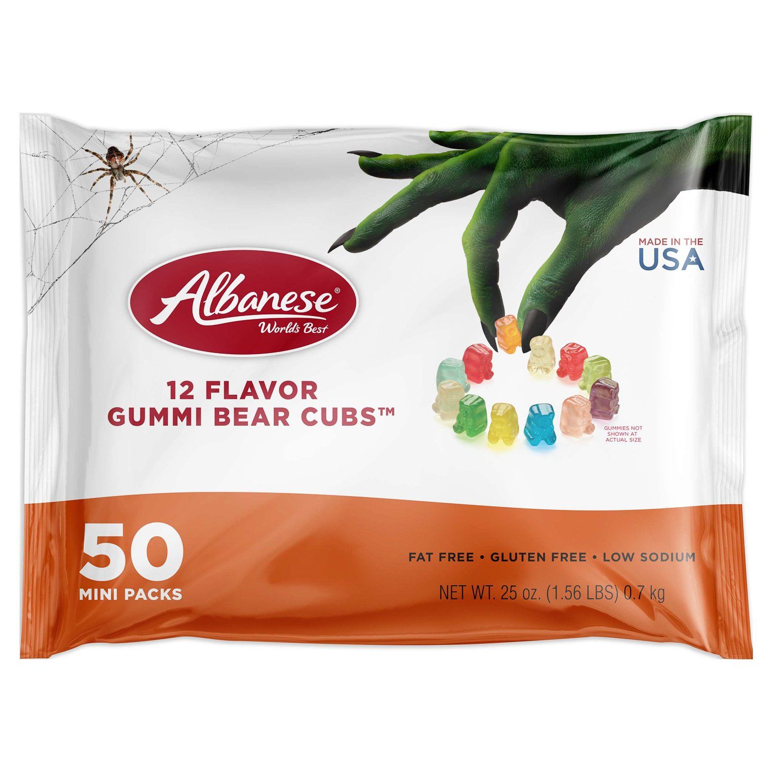 Albanese Gummies Candy Meltable Albanese Halloween 25 Ounce 