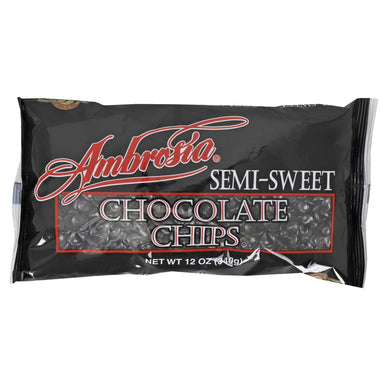 Ambrosia Semi-Sweet Chocolate Chips, 10 Pound Meltable Cargill Cocoa And Chocolate 12 Ounce 