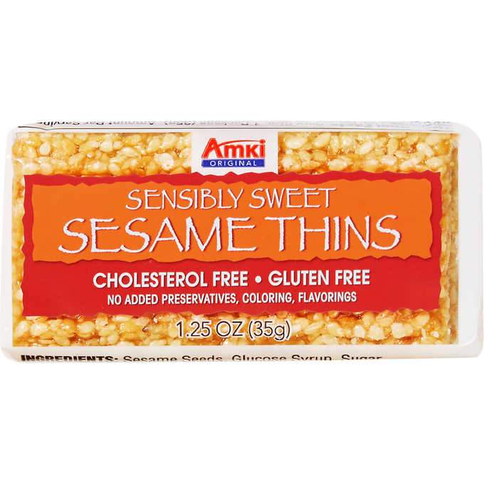 Amki Sensibly Sweet Sesame Thins, 1.25 Ounce, 36 Count Amki 