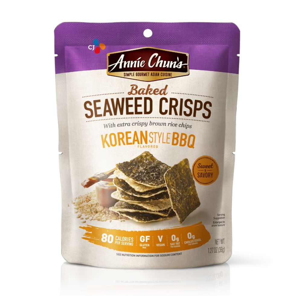 Annie Chun’s Baked Seaweed Crisps Annie Chun’s Korean-Style BBQ 1.27 Ounce 