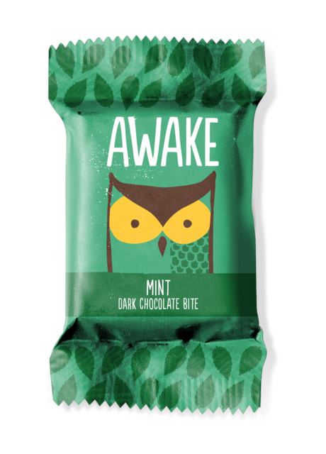 Awake Caffeinated Chocolate Energy Bites Awake Chocolate Dark Chocolate Mint 0.53 Ounce 