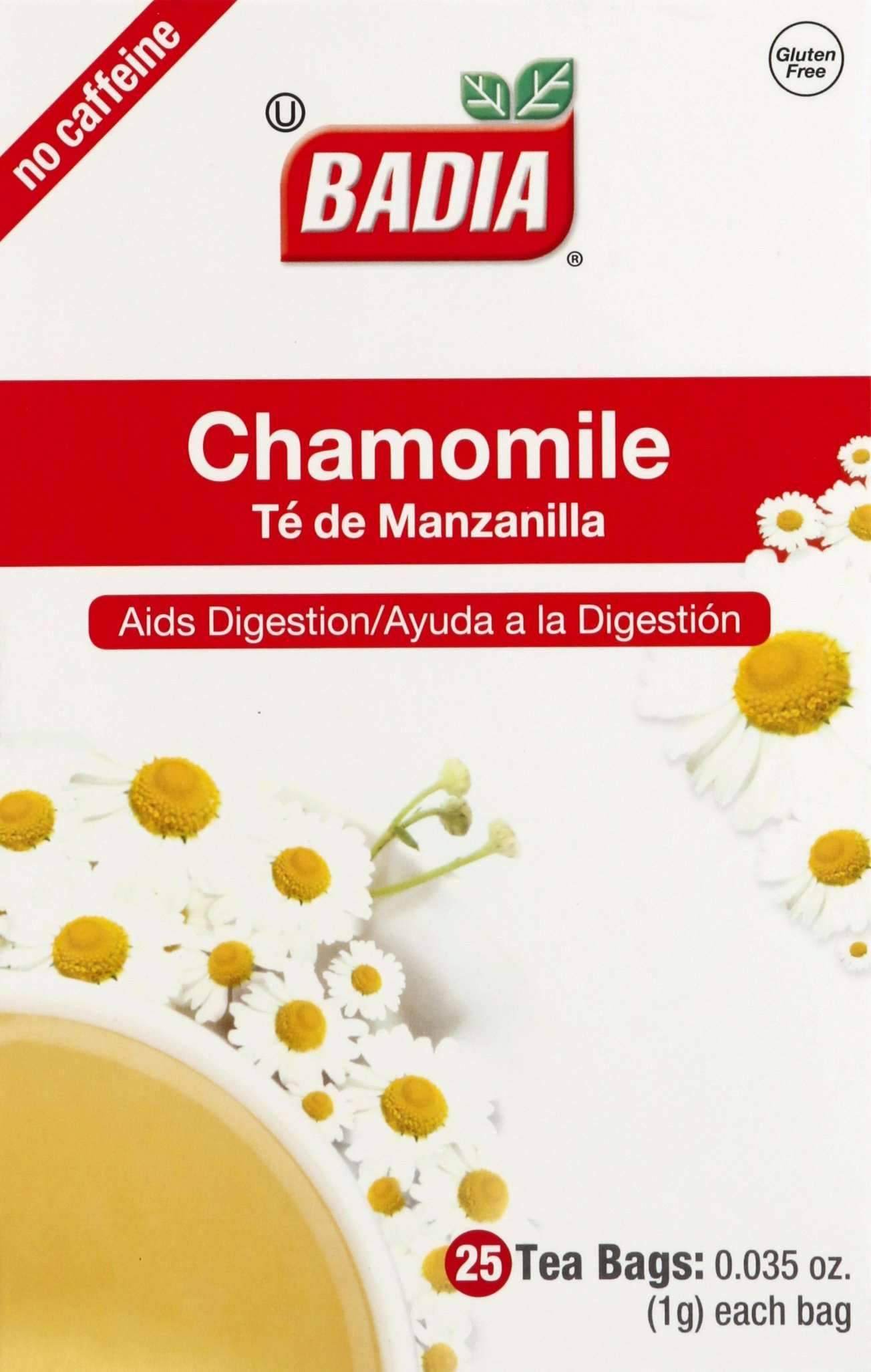 Badia Tea Bags Badia Chamomile 25 Count Box 