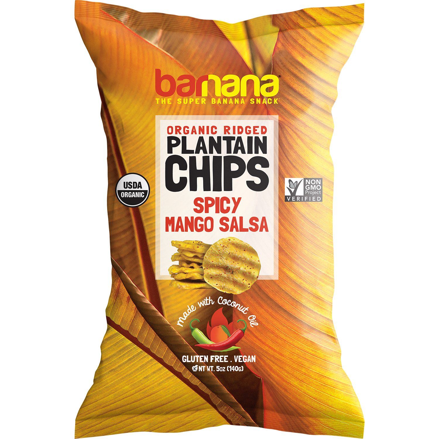Barnana Organic Plantain Chips Barnana Spicy Mango Salsa 5 Ounce 