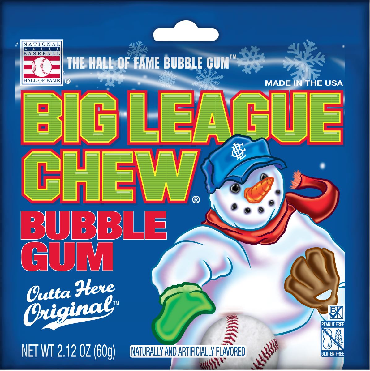 Big League Chew Bubble Gum Big League Chew Christmas 2.12 Ounce 