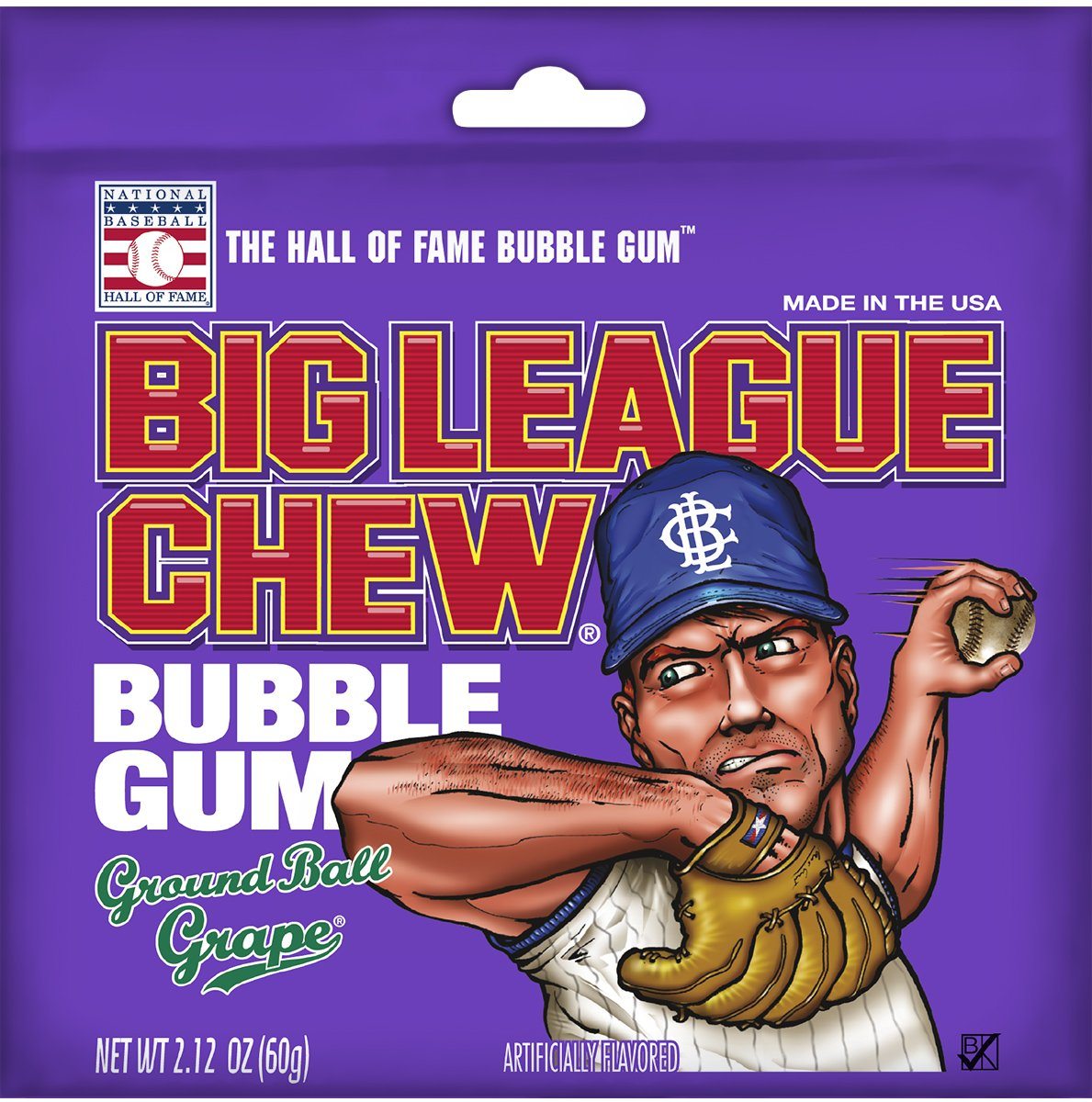 Big League Chew Bubble Gum Big League Chew Grape 2.12 Ounce 