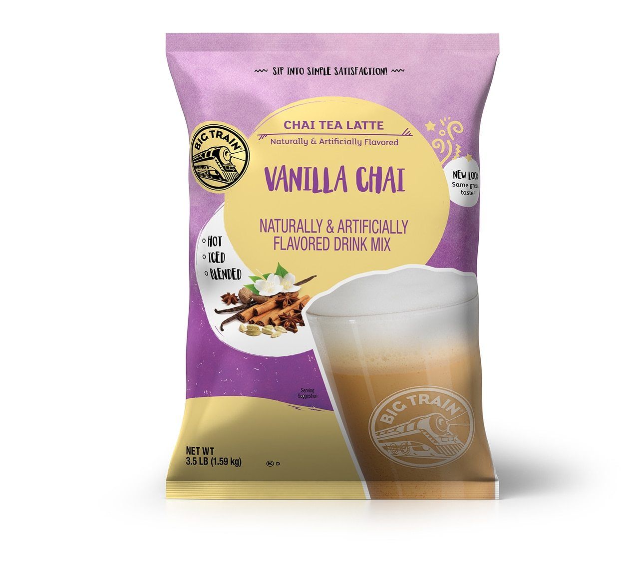 Big Train Chai Tea Mixes Big Train Vanilla 56 Ounce 