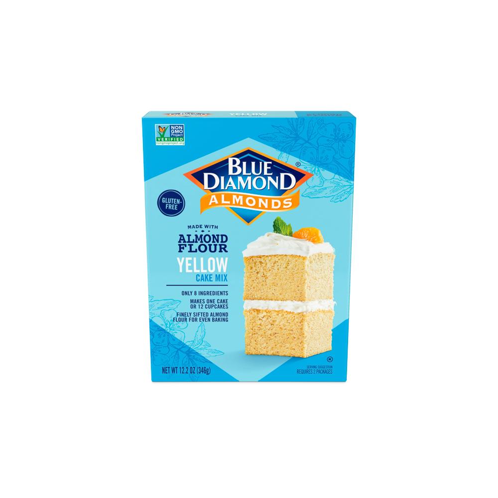 Blue Diamond Almond Flour Baking Mix Blue Diamond Almond Yellow Cake 12.2 Ounce 