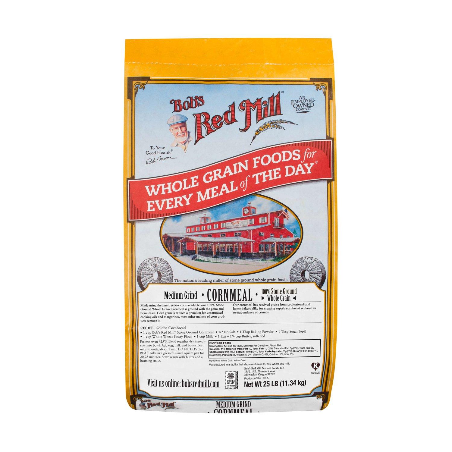 Bob's Red Mill Cornmeal Bob's Red Mill Medium Grind 25 Pound 