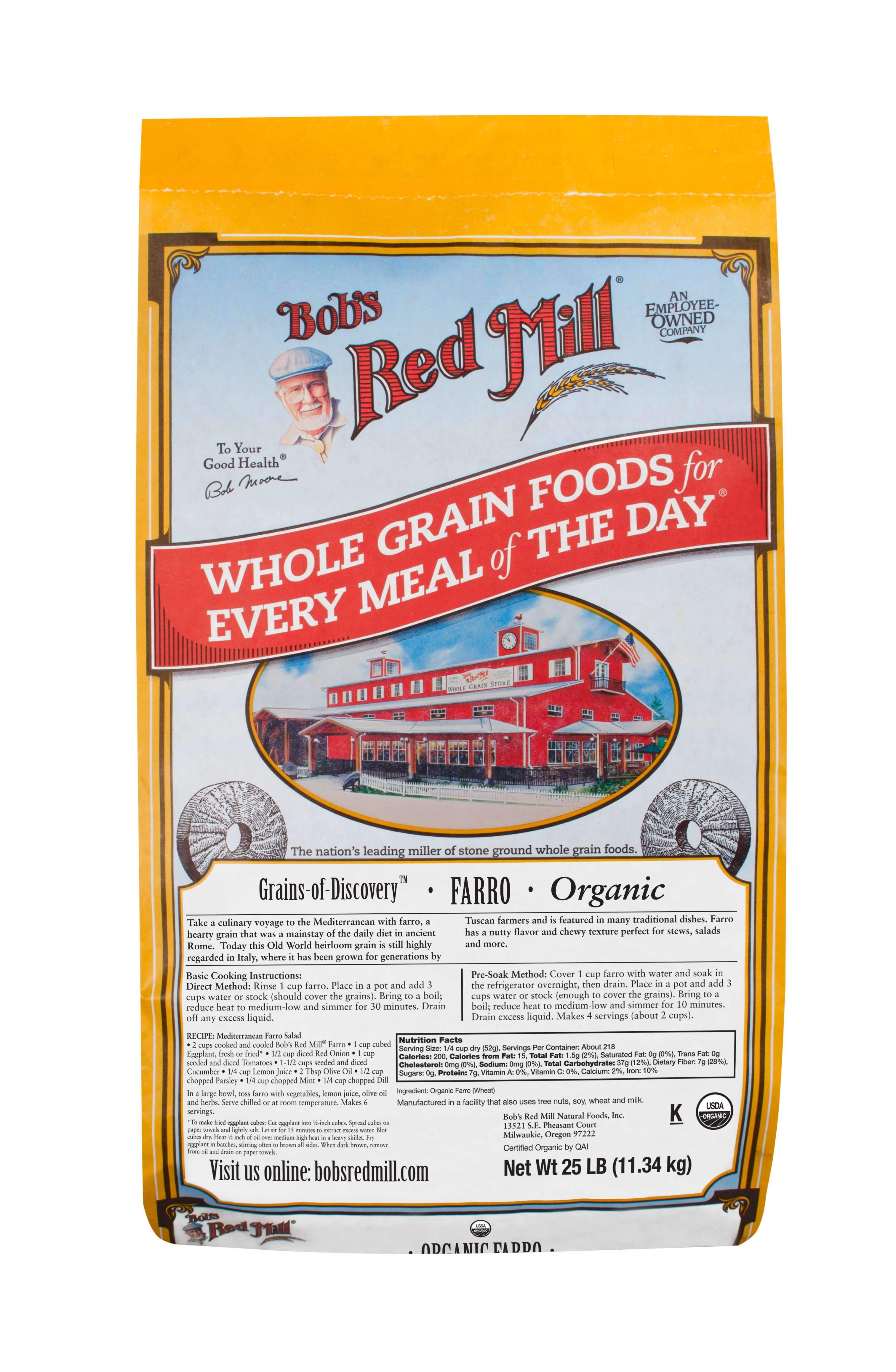 Bob's Red Mill Farro Bob's Red Mill Organic 25 Pound 