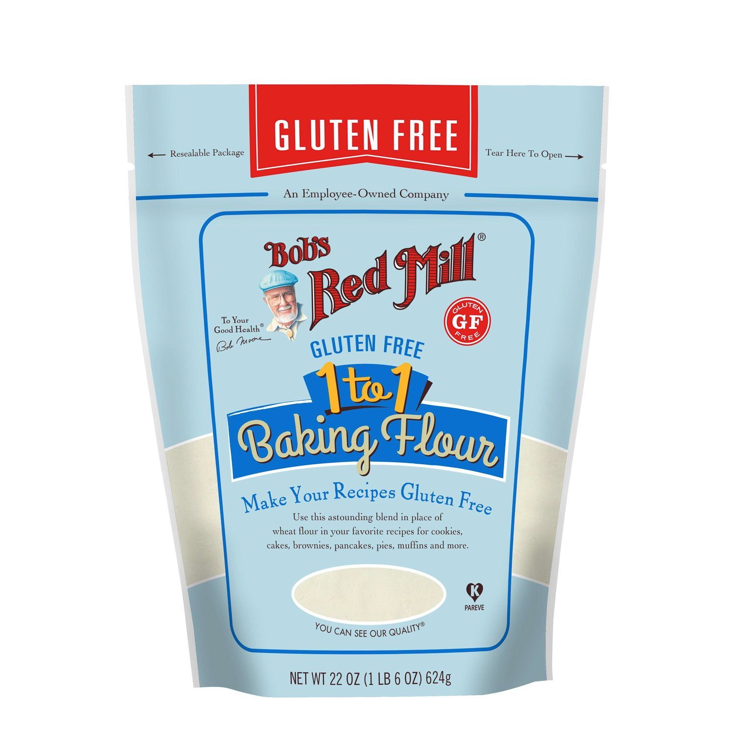 Bob's Red Mill Gluten Free 1-to-1 Baking Flour Bob's Red Mill 22 Ounce 