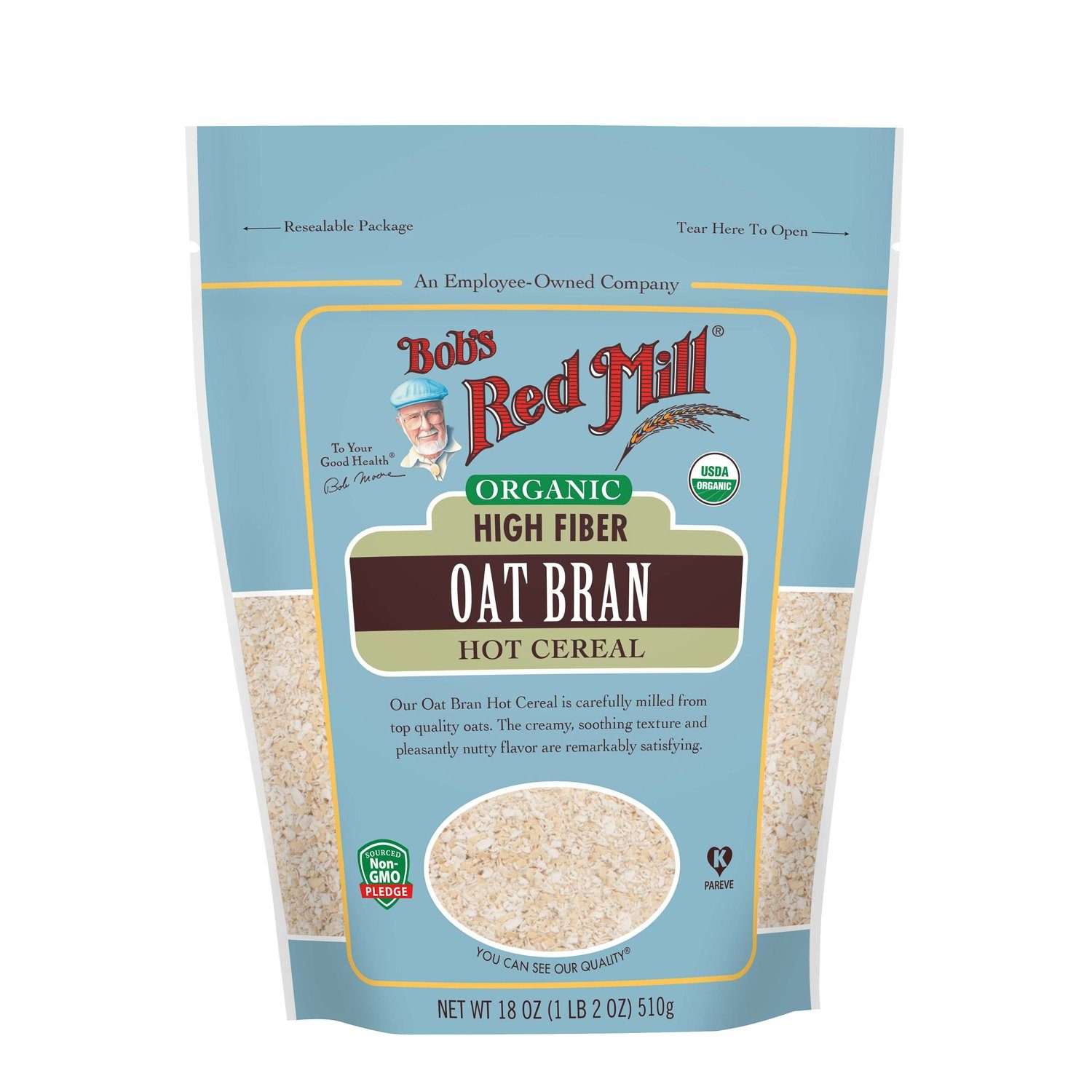 Bob's Red Mill Oat Bran Cereal Bob's Red Mill Organic 18 Ounce 