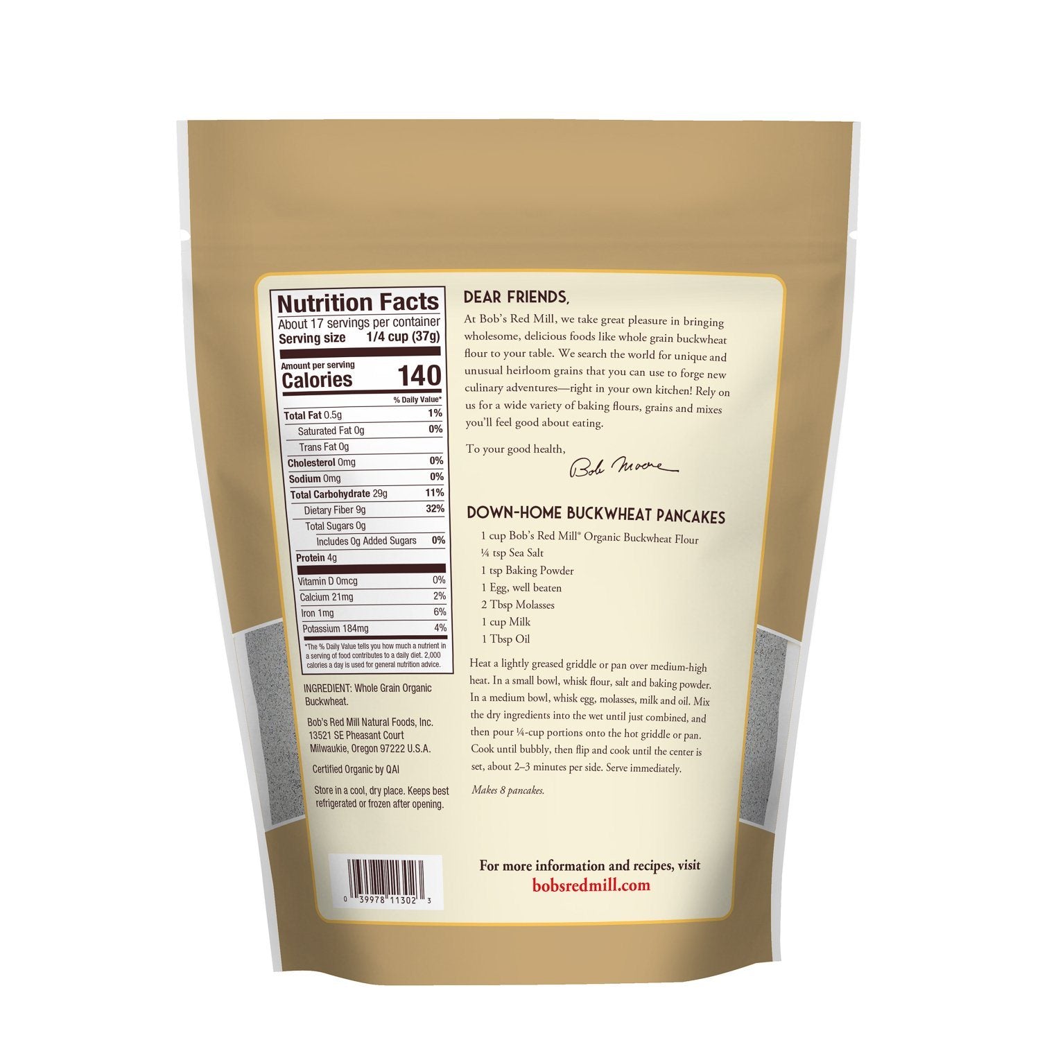 Bob's Red Mill Organic Buckwheat Flour Bob's Red Mill 