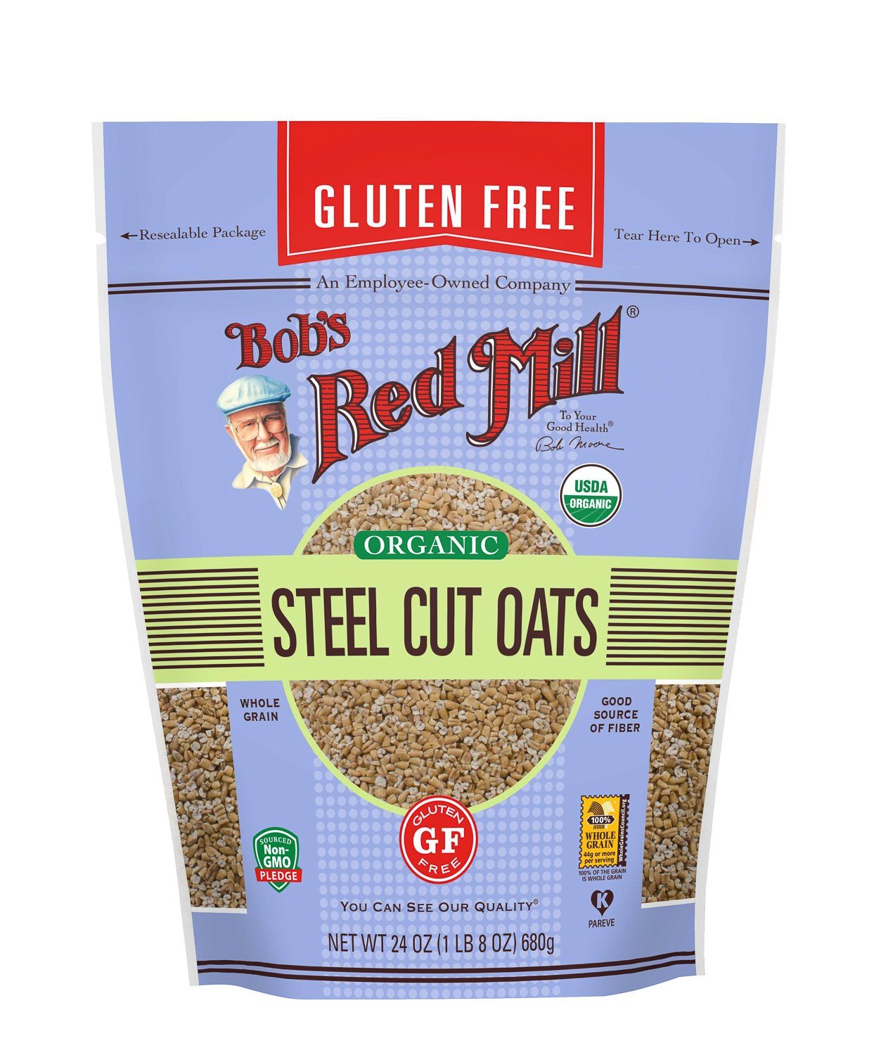 Bob's Red Mill Steel Cut Oats Bob's Red Mill Organic Gluten Free 24 Ounce 