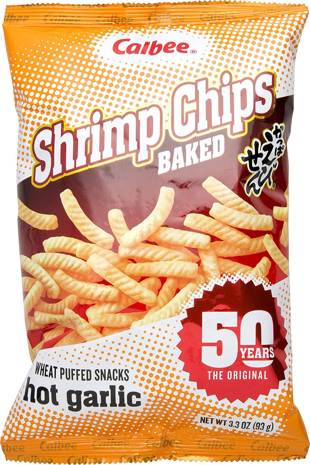 Calbee Shrimp Chips Calbee Hot Garlic 3.3 Ounce 