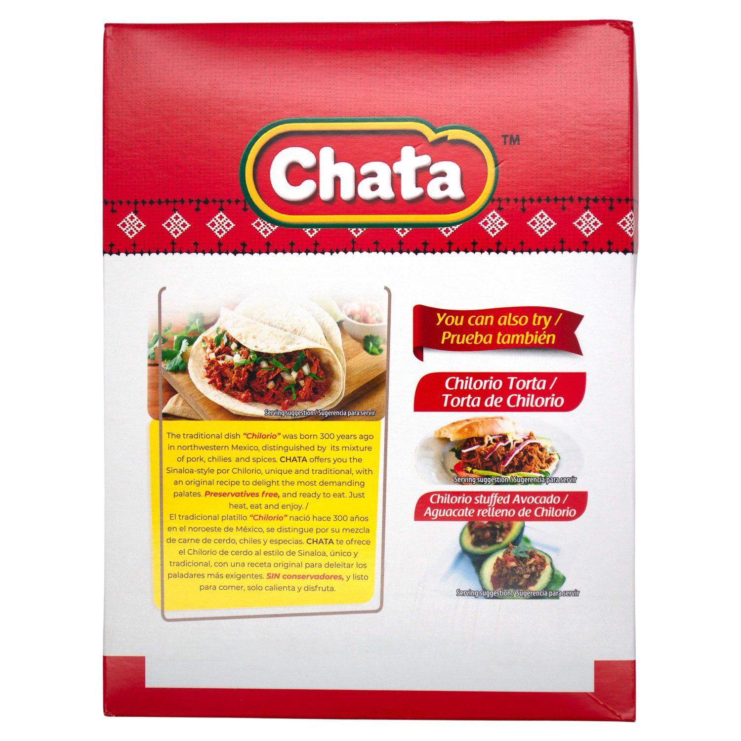 Chata Chilorio Shredded Seasoned Meat Chata 