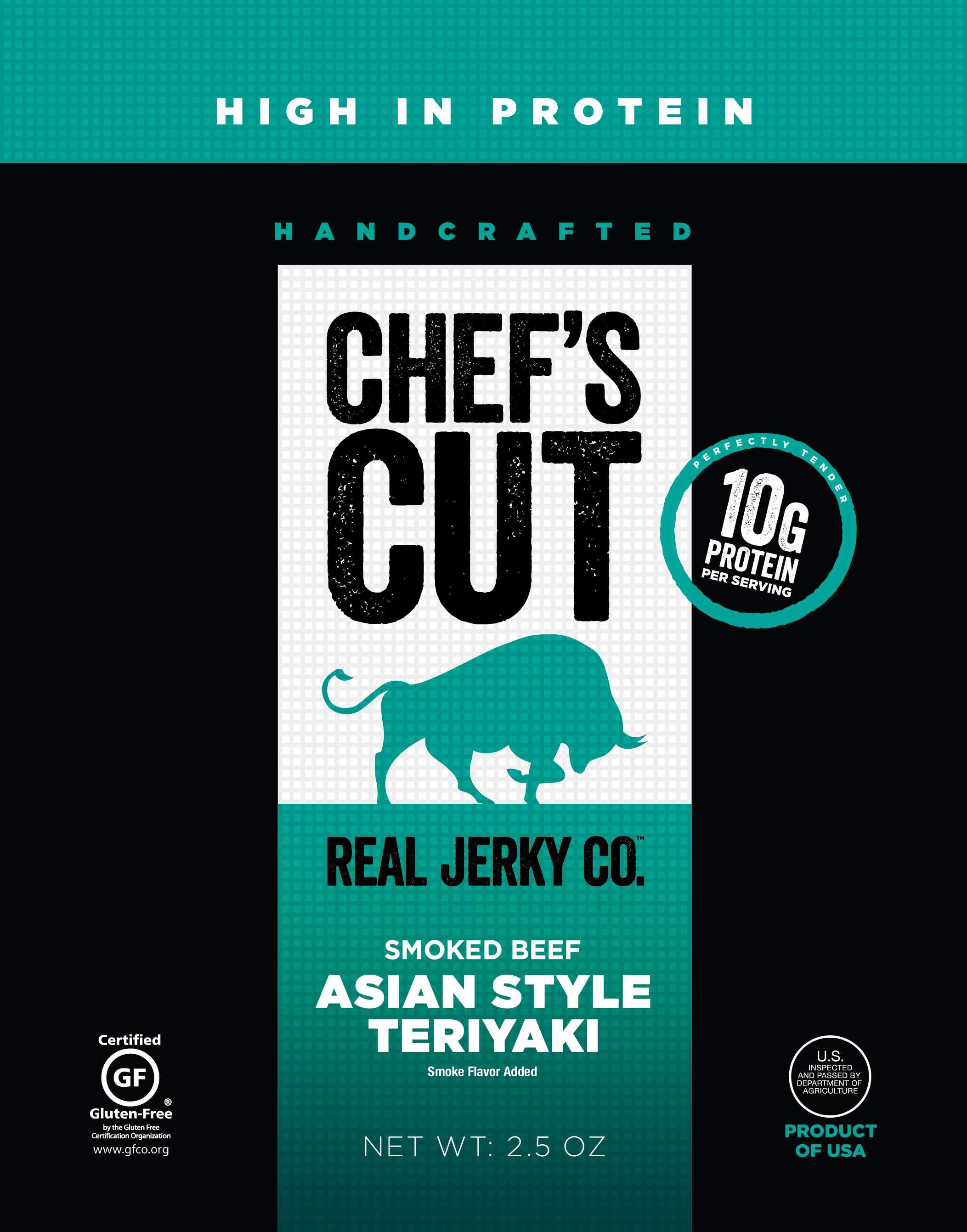 Chef's Cut Handcrafted Jerky Chef's Cut Beef Jerky Asian Style Teriyaki 2.5 Ounce
