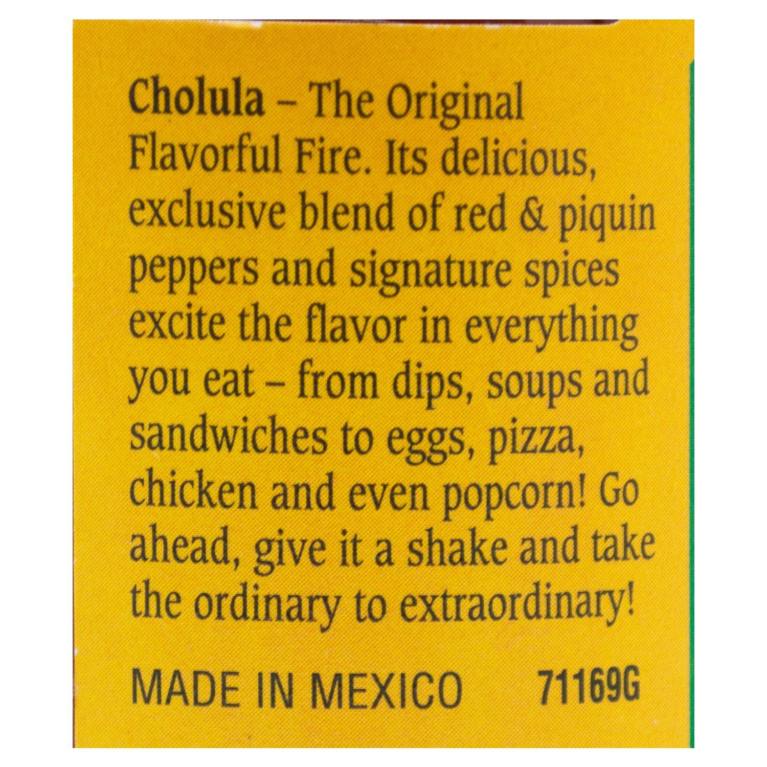 Cholula Hot Sauce Cholula 