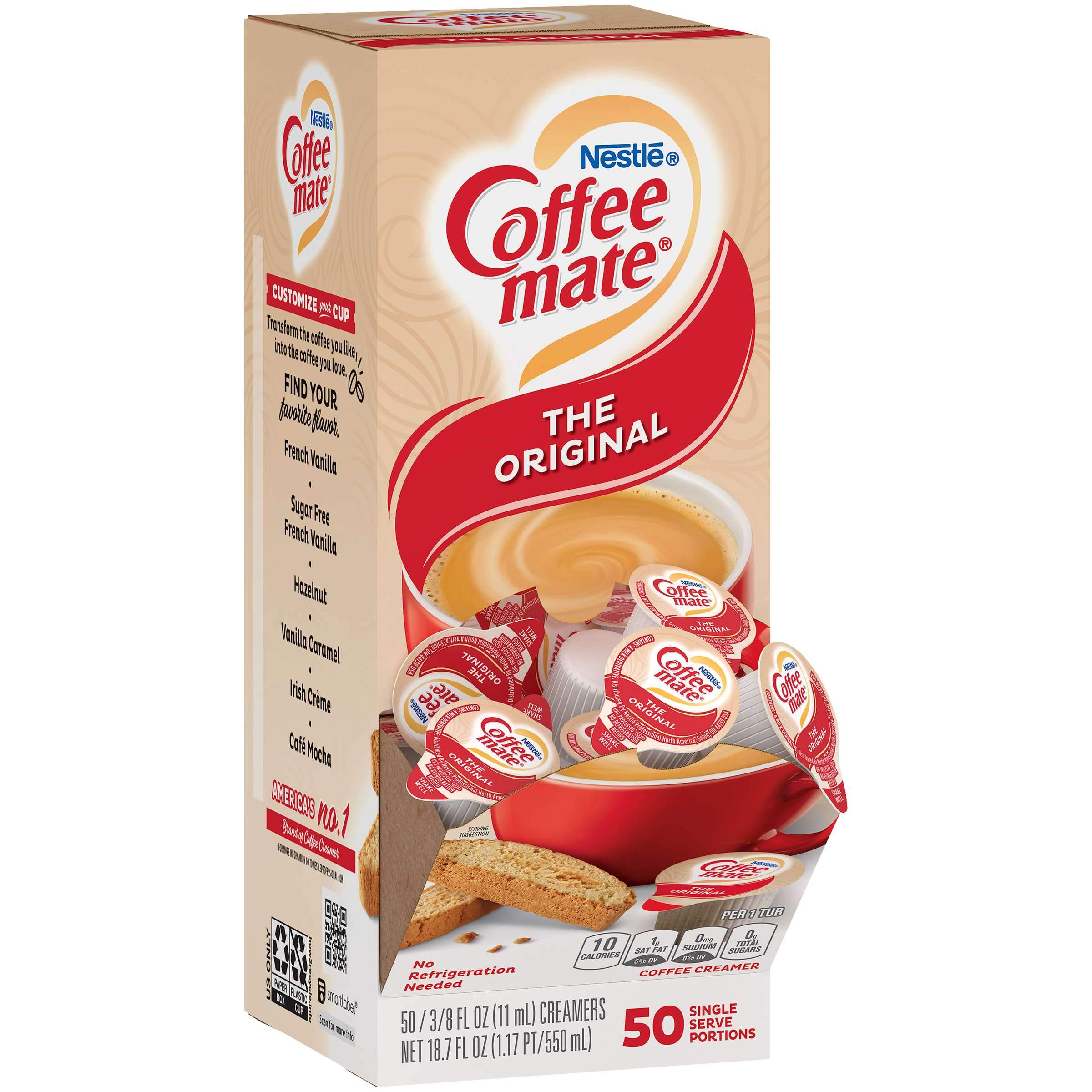 Coffee-Mate Single Serve Liquid Creamer Nestle The Original 50 Singles 