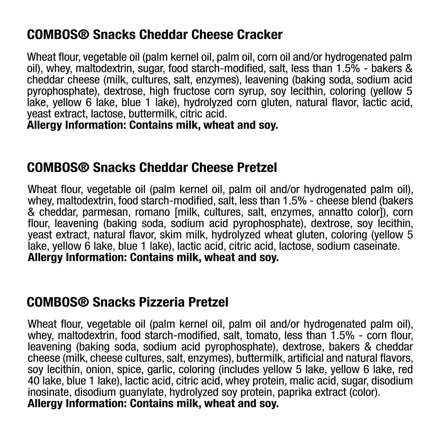 COMBOS Baked Snacks COMBOS 