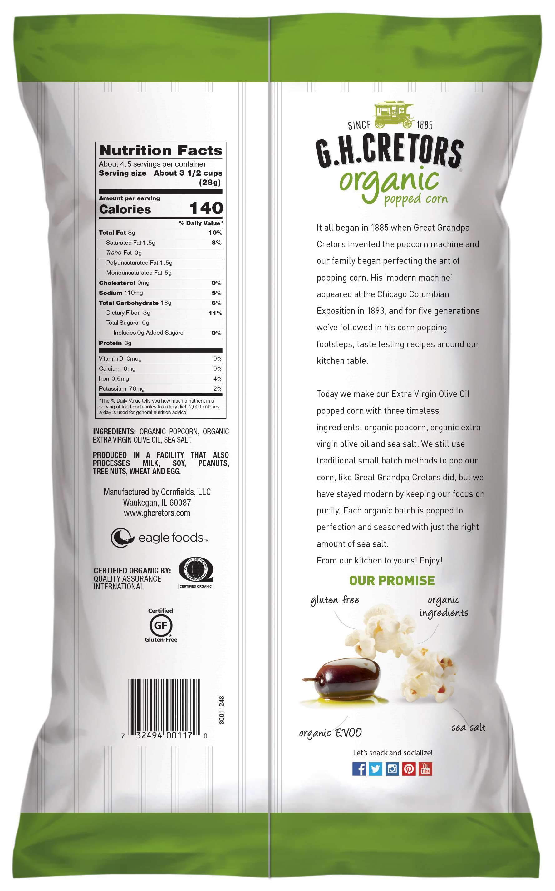 Cretors Hancrafted Small-Batch Popcorn G.H. Cretors 