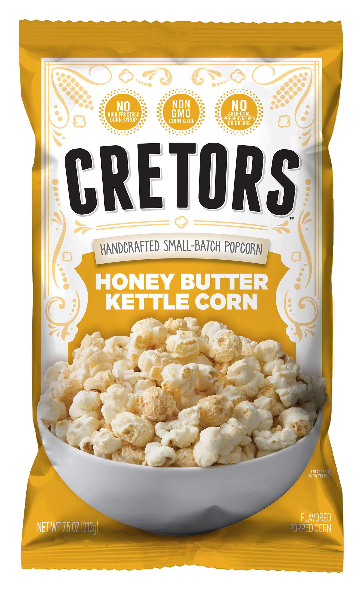 Cretors Hancrafted Small-Batch Popcorn G.H. Cretors Honey Butter Kettle Corn 7.5 Ounce 